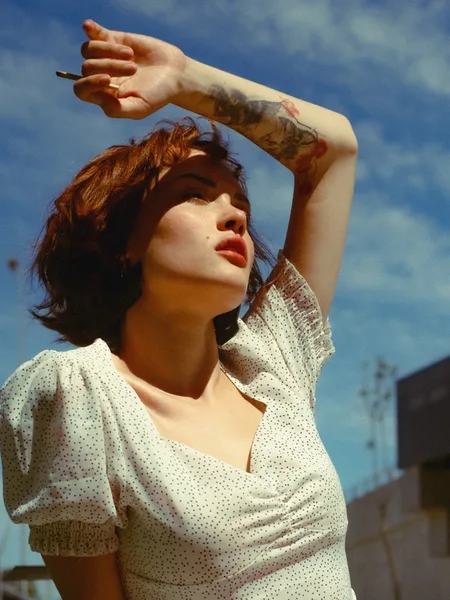 Stoned babe